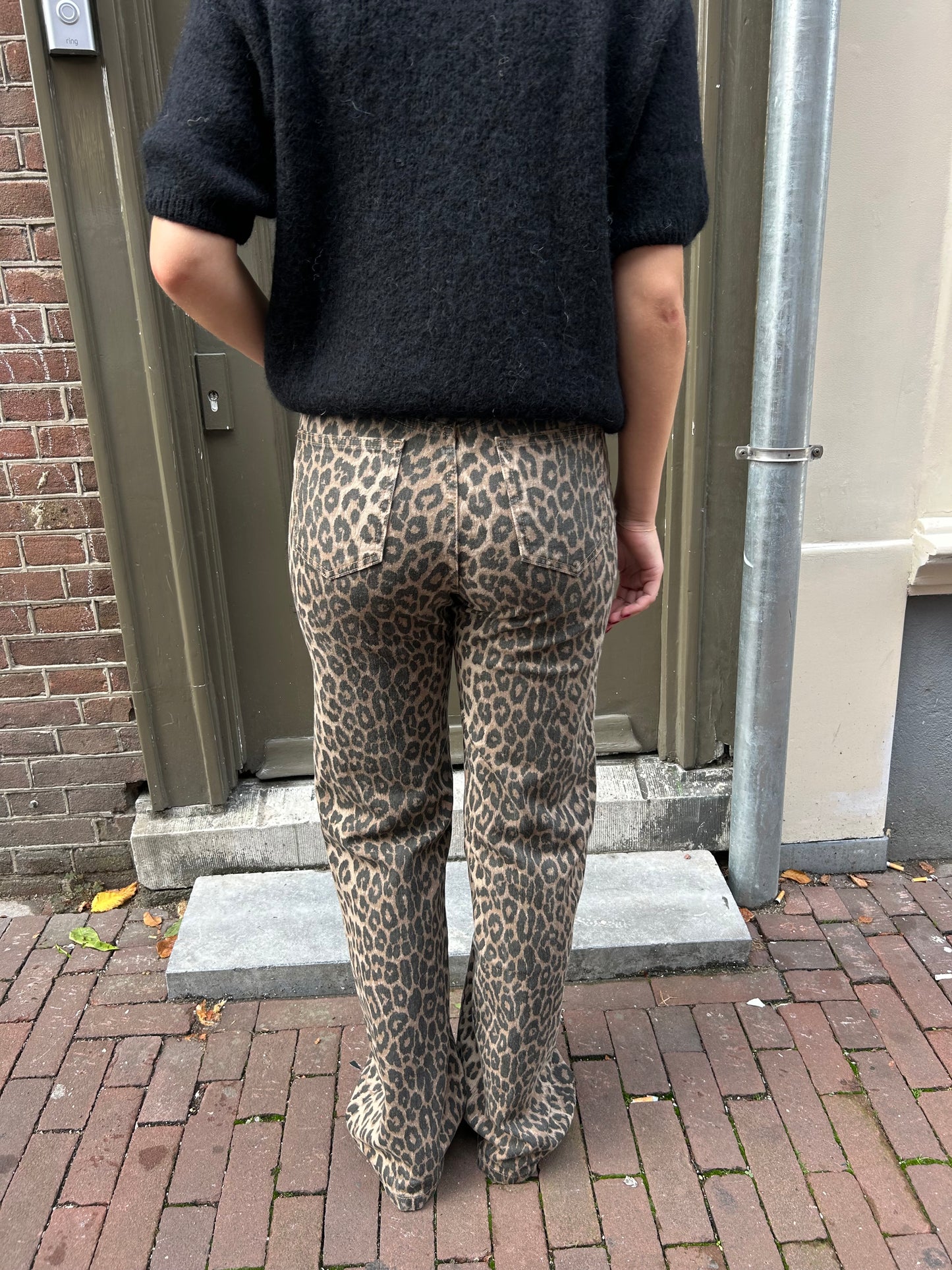 Leopard jeans