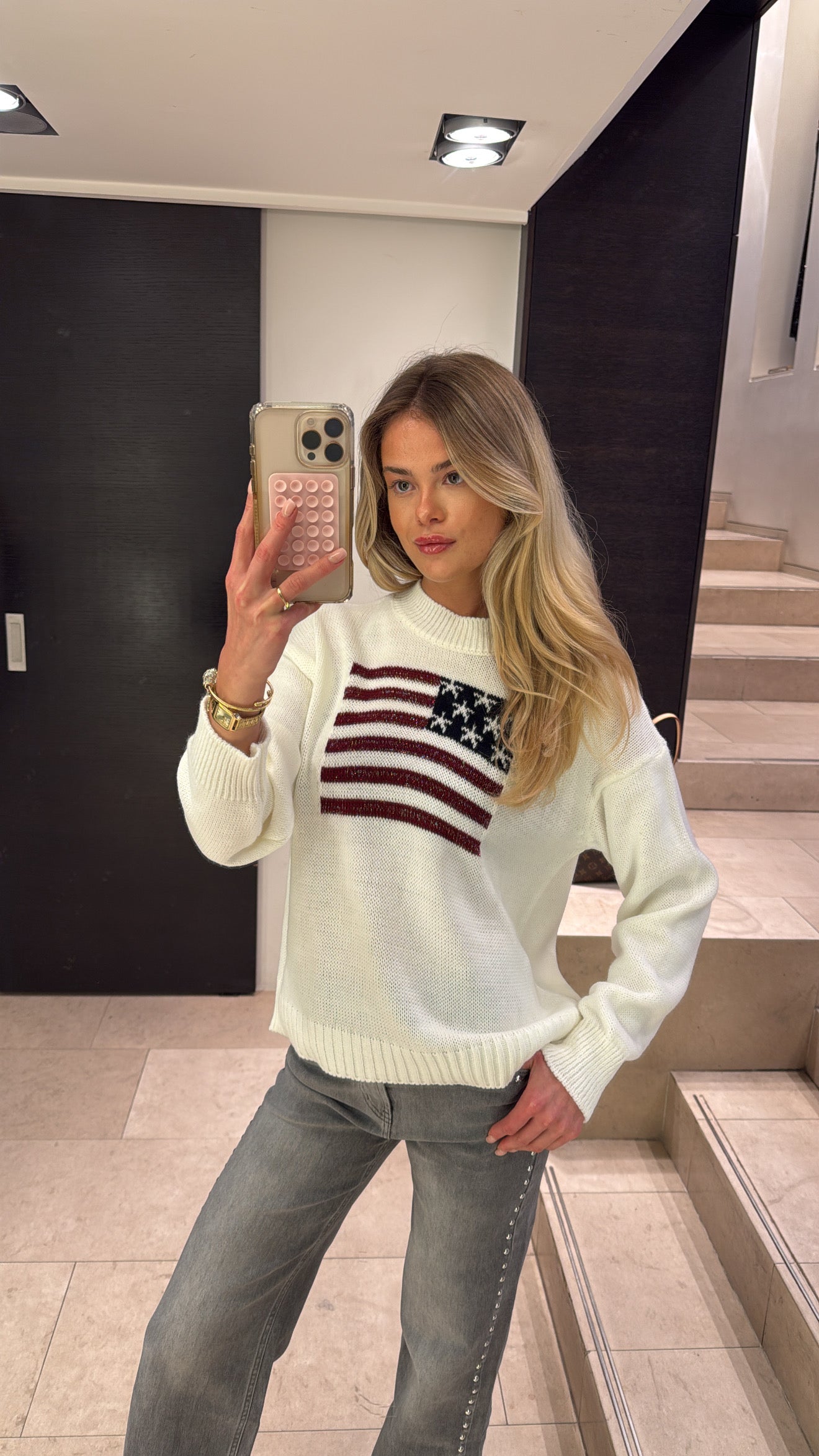 American flag sweater