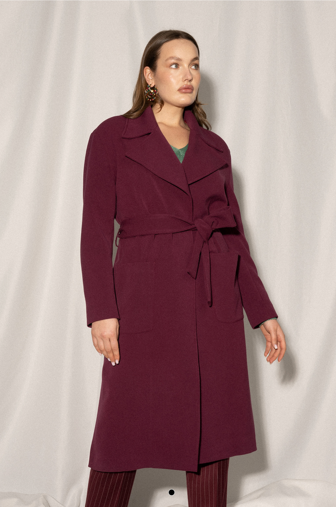 Bordeaux long coat